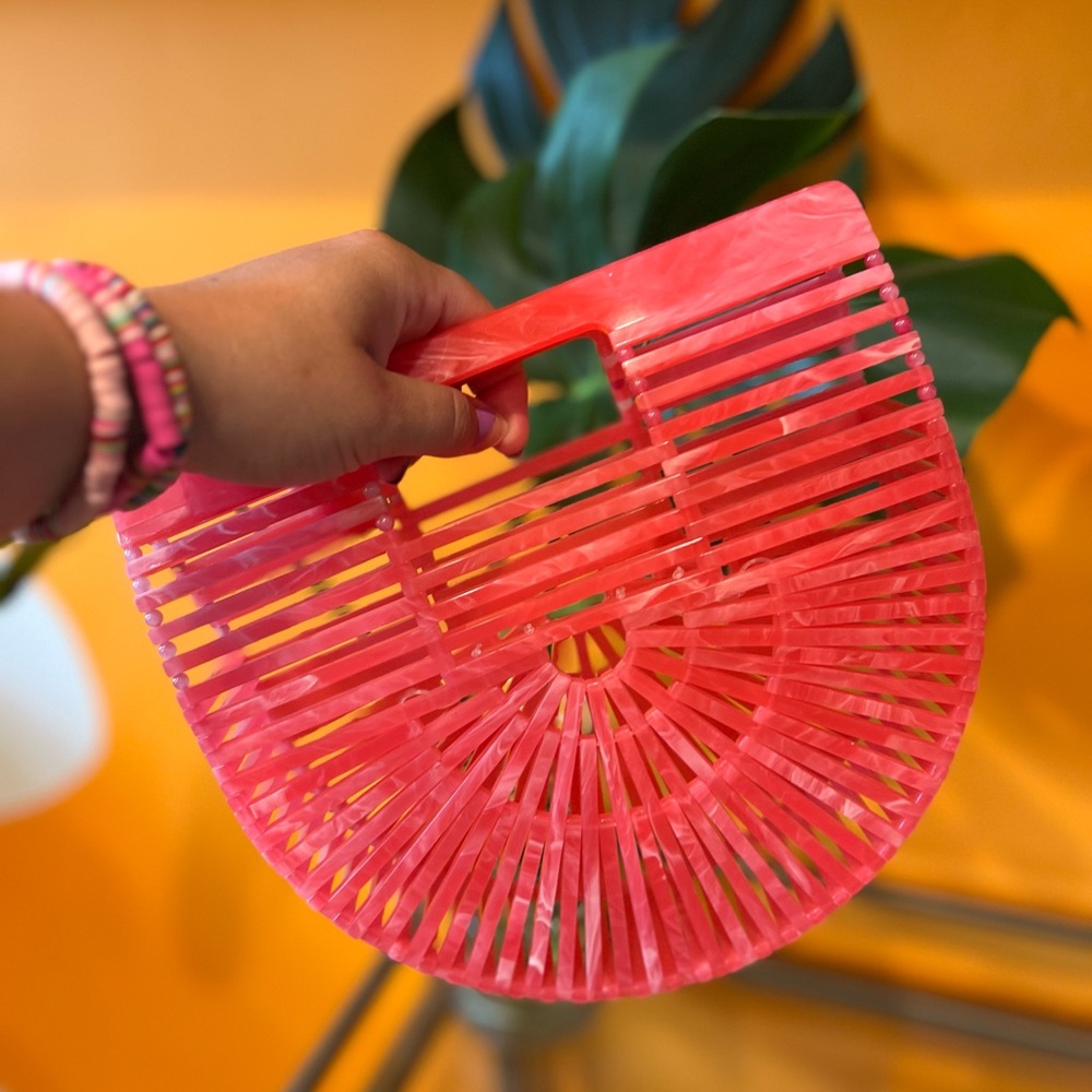 Cult Gaia Acrylic Clutch